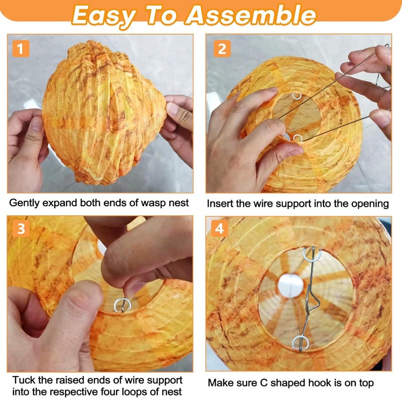 WUIIOE 3 Pack Waterproof Wasp Nest (8x11inch) - Image 5
